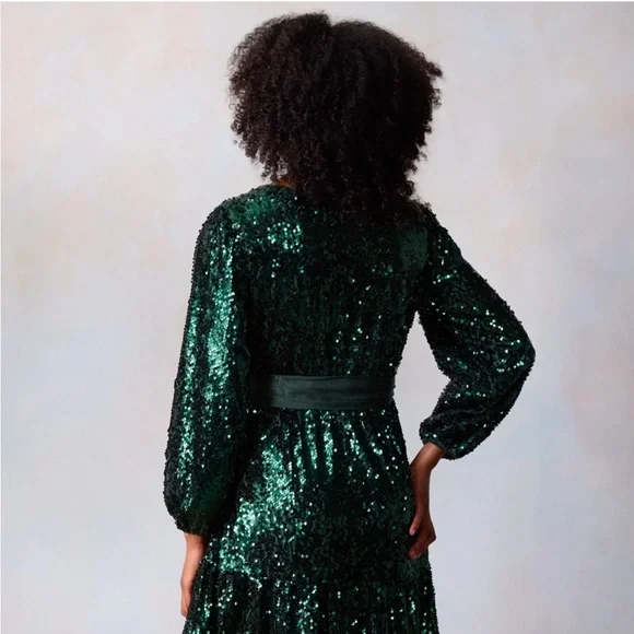 LC Lauren Conrad Sequin Wrap Mini Dress - Picture 2 of 6